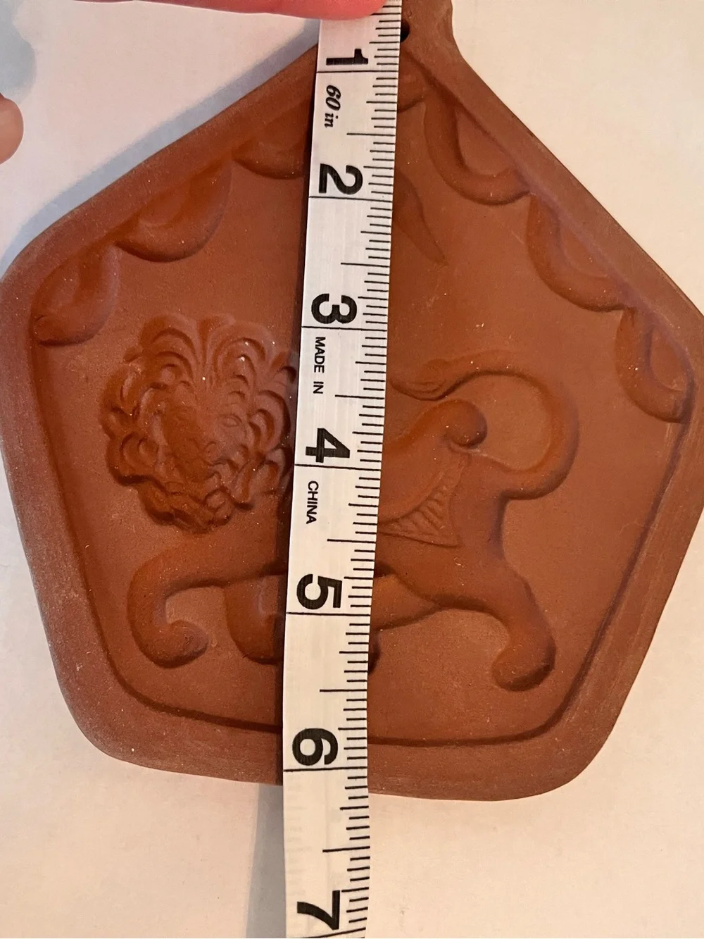 Vintage Terracotta Cookie Baking Stones /Molds Animals Fair Circus Set of 4
